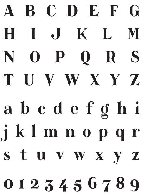 Catacumba_Bold - Uppercase, Lowercase and Numerals