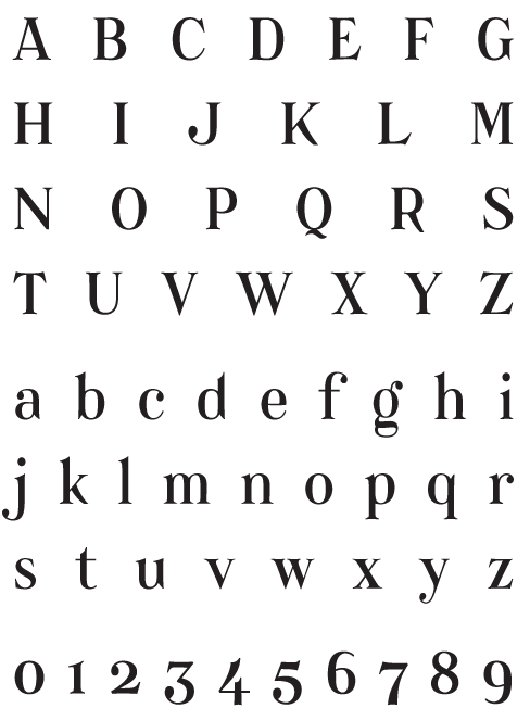 Catacumba_Regular - Uppercase, Lowercase and Numerals