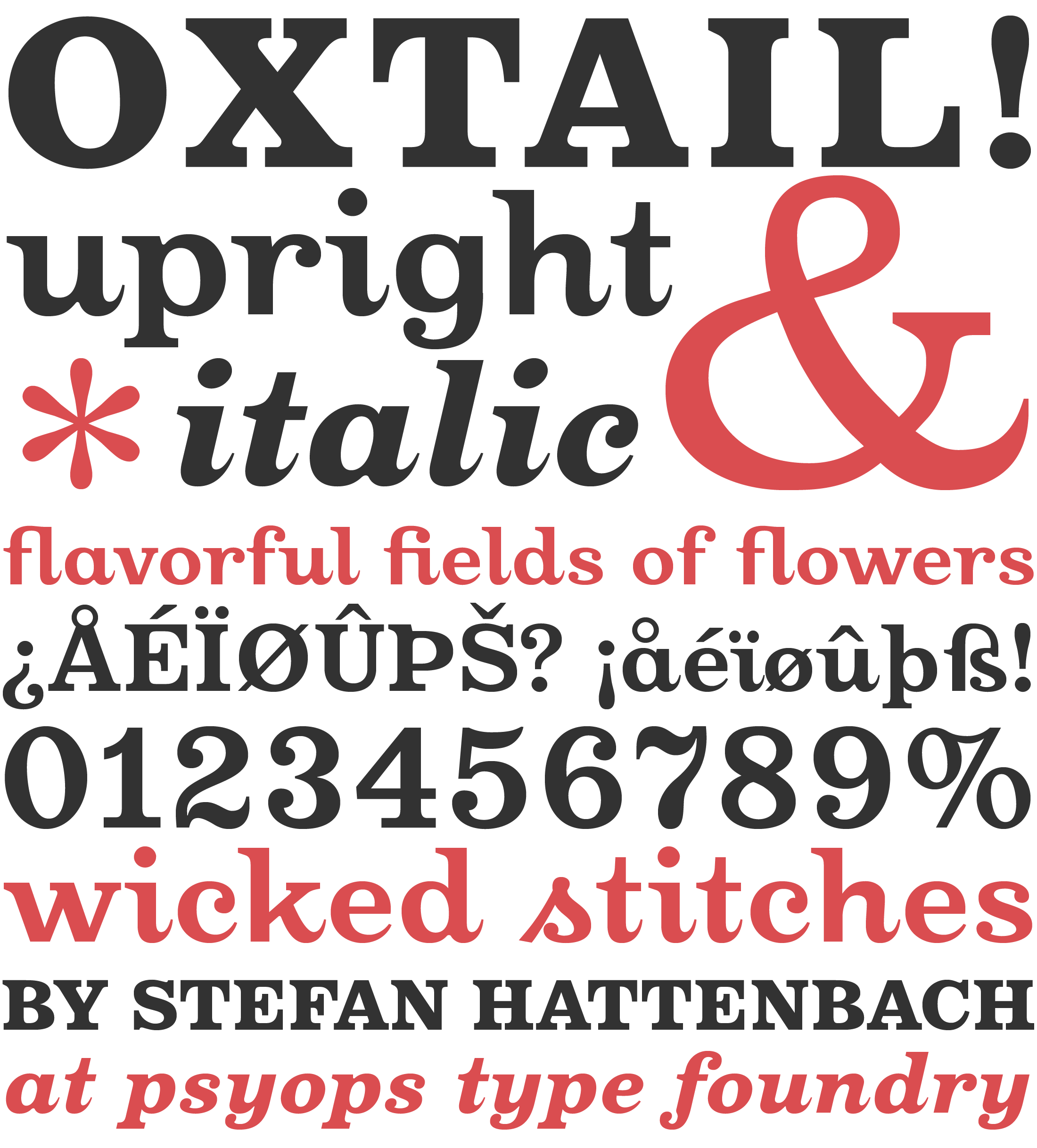 Oxtail Font at PSYOPS Type Foundry