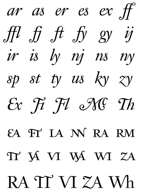 Aquamarine Titling Ligatures Aquamarine Titling Ligatures