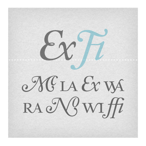 Aquamarine Titling Ligatures
