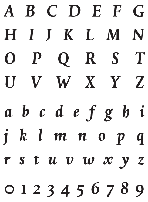 Madrigal_FetKursiv – Uppercase, Lowercase and Numerals Madrigal_FetKursiv - Uppercase, Lowercase and Numerals