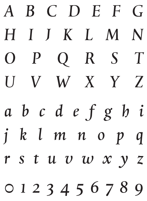 Madrigal_Kursiv – Uppercase, Lowercase and Numerals Madrigal_Kursiv - Uppercase, Lowercase and Numerals