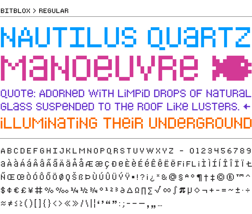 Bitblox Regular Font