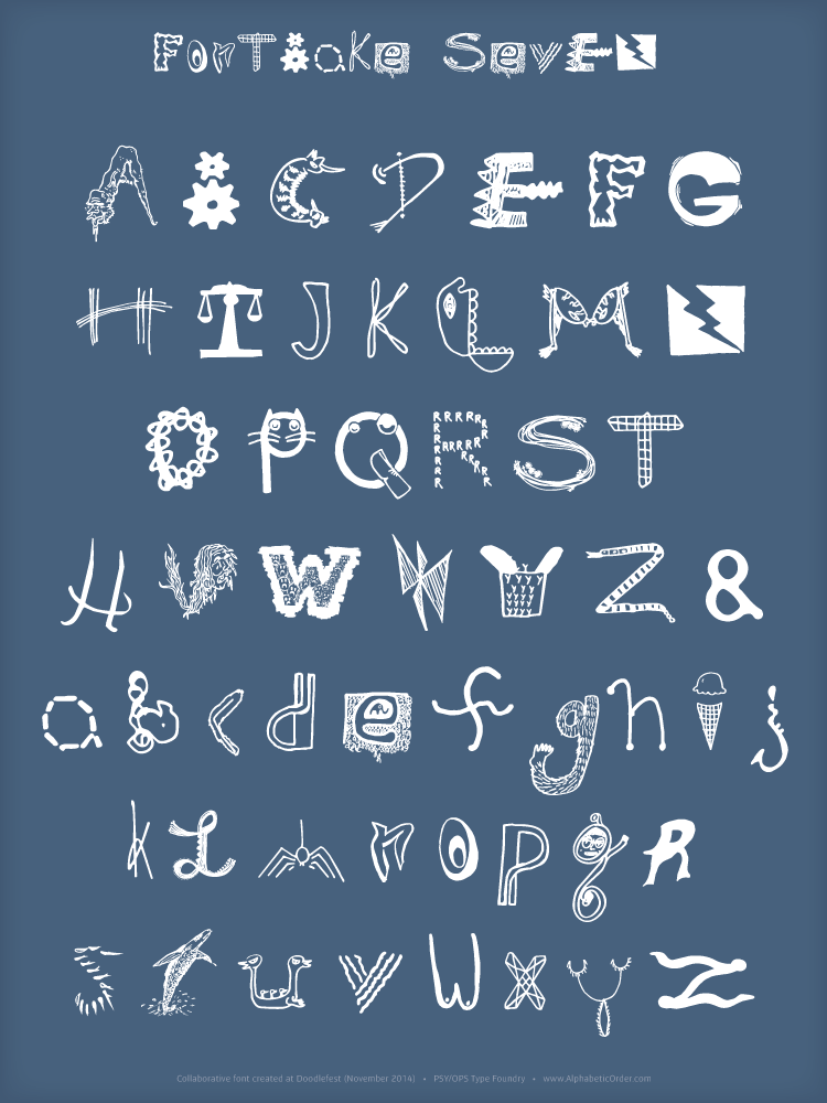 FontBake Seven Poster