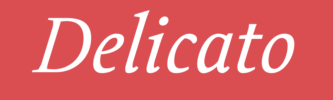 Delicato Font Banner