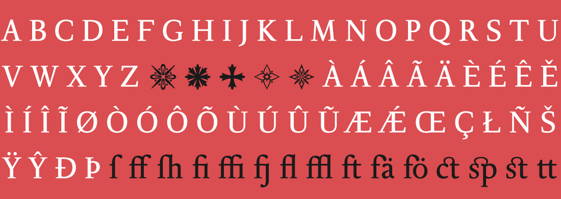 Delicato Font Features