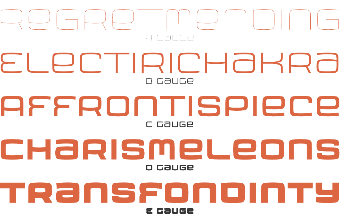 Armchair Modern Font Specimen