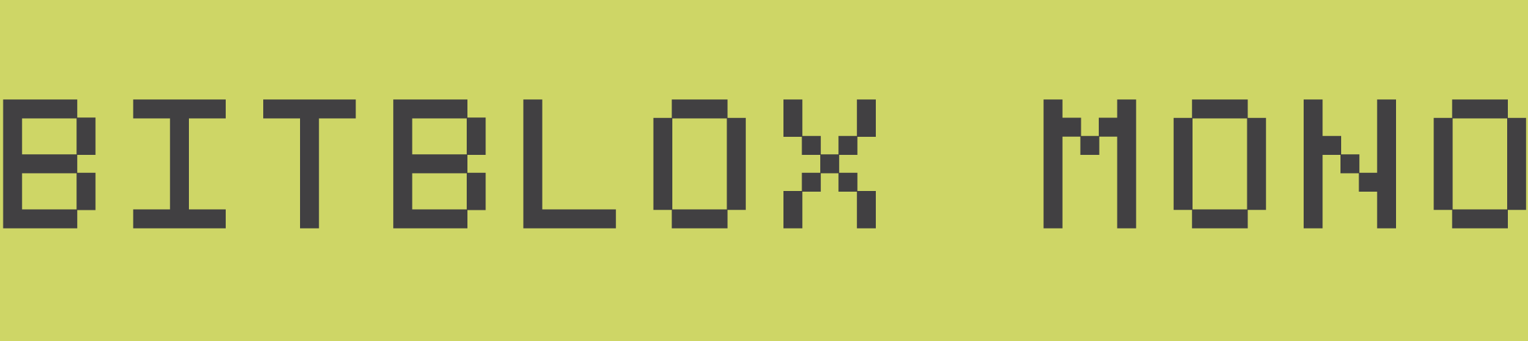 Bitblox Mono Free Font