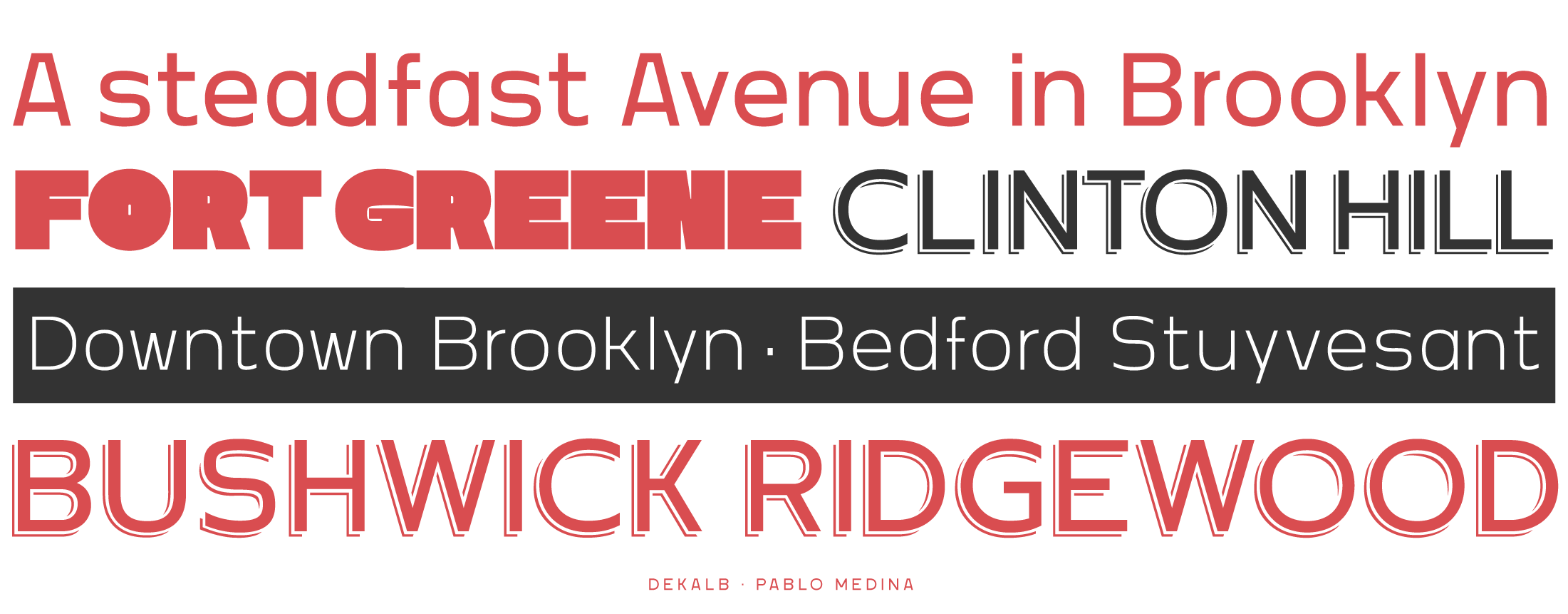 Dekalb Font New York Preview