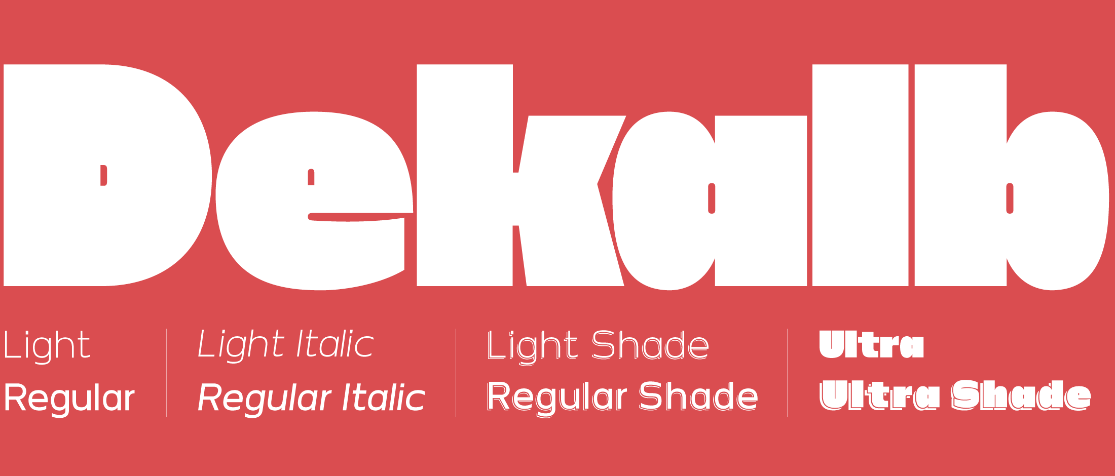 Dekalb Font Banner