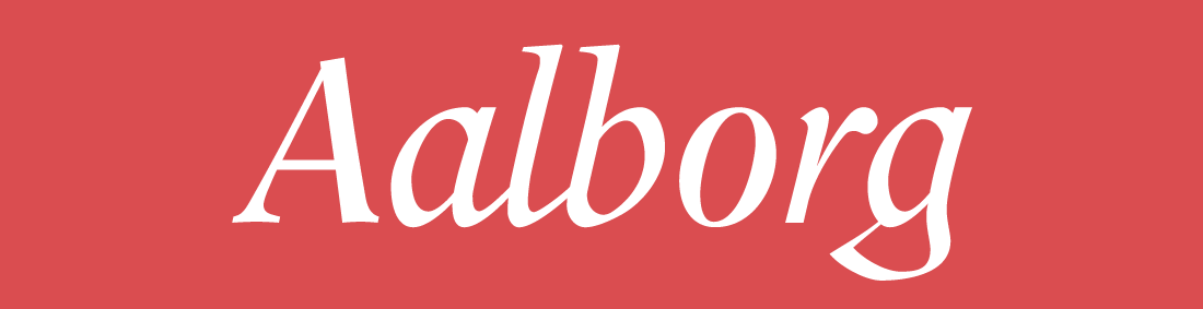 Aalborg Font Banner