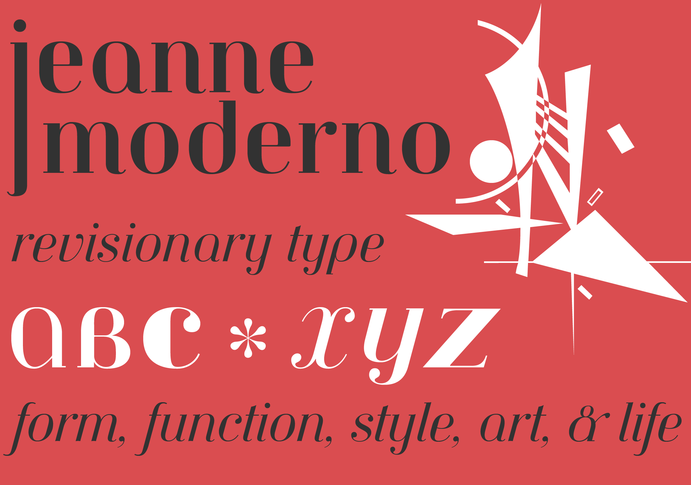 Jeanne Moderno Font Poster