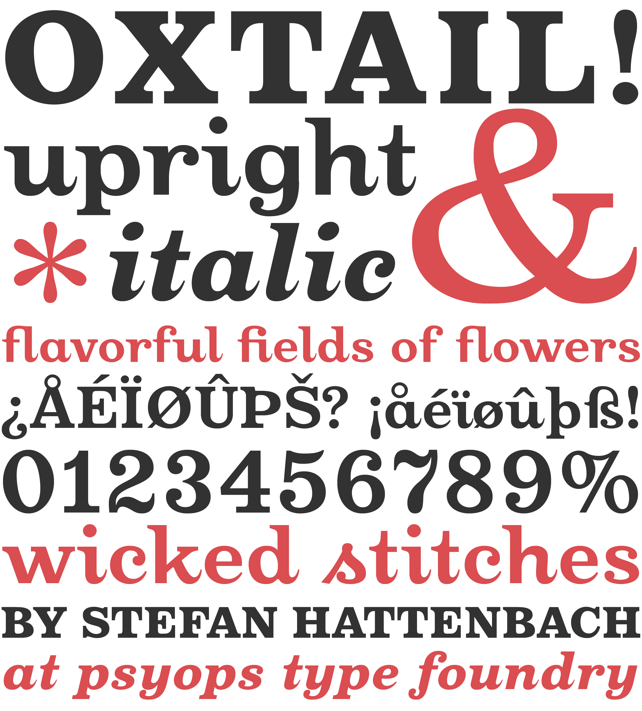 oxtail_font_stack Oxtail Font at PSYOPS Type Foundry