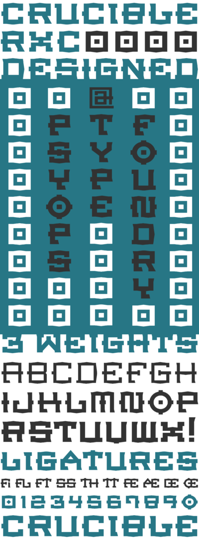 Crucible Font Examples Crucible Font - | PSY/OPS Type Foundry