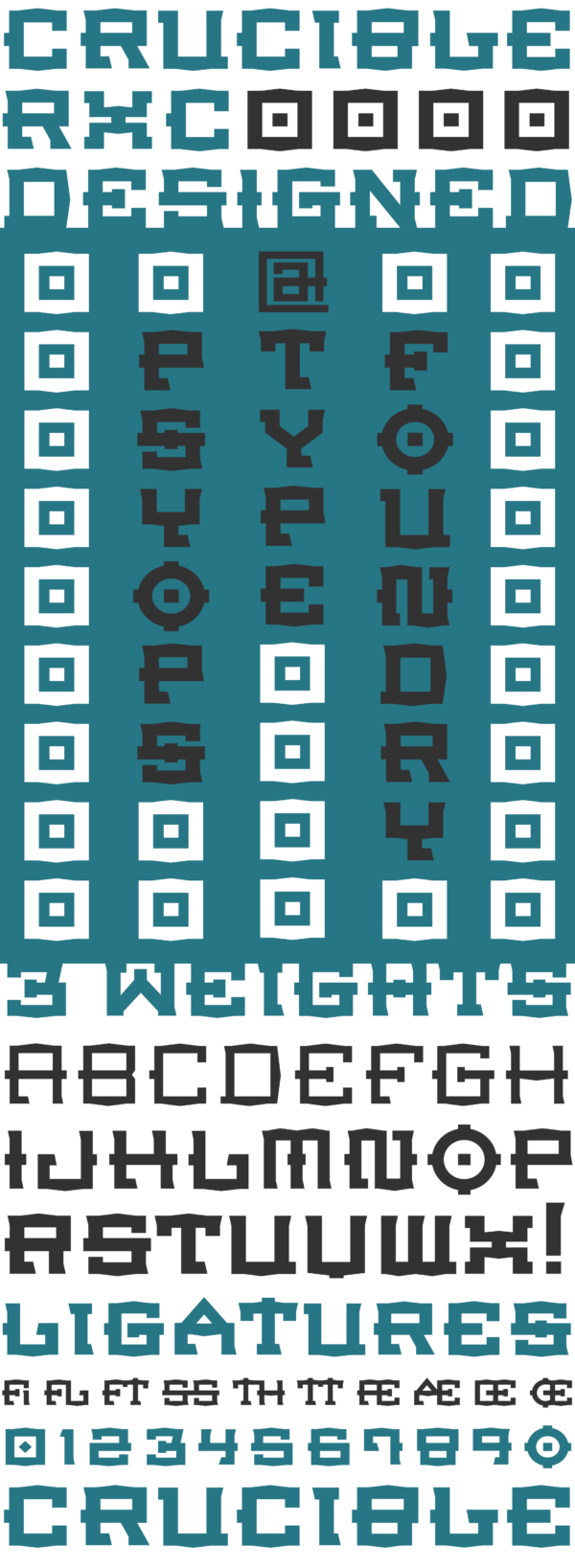 Crucible Font Examples Crucible Font - | PSY/OPS Type Foundry