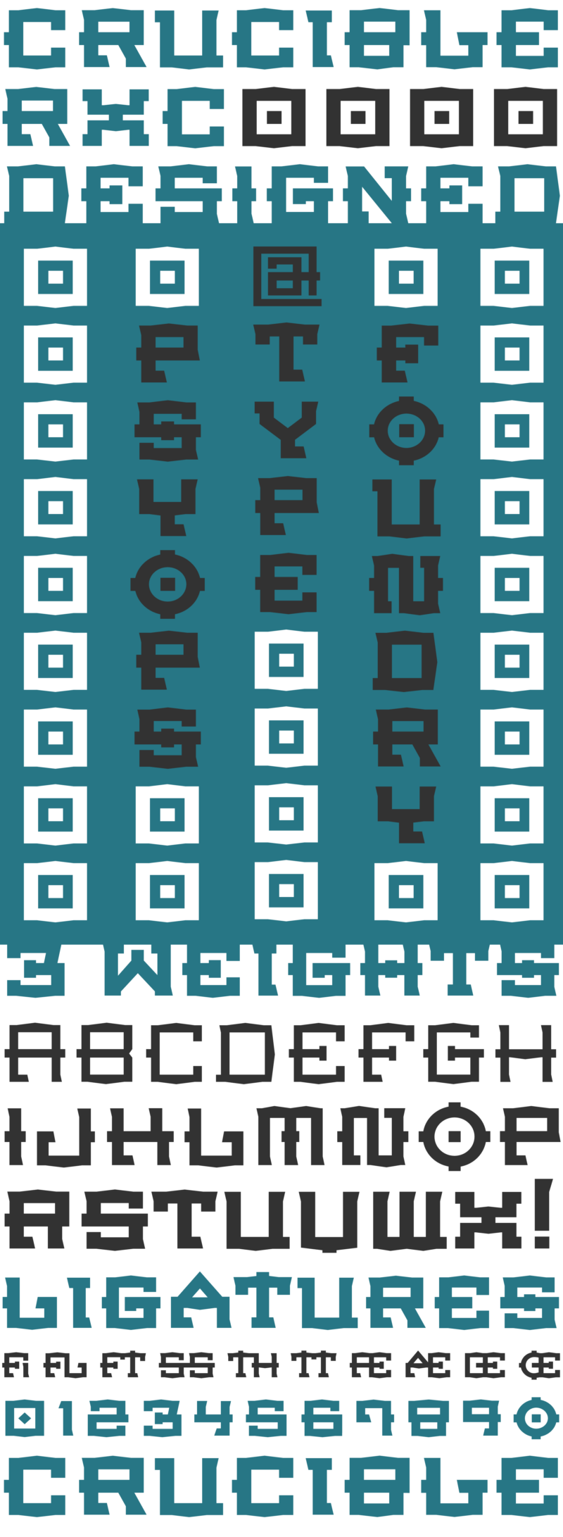 Crucible Font Examples Crucible Font - | PSY/OPS Type Foundry